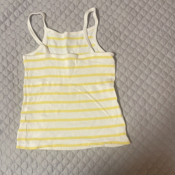 GirlS Yellow top with white - Picture 2 of 3